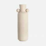 Metal jar 346 beige 52 cm