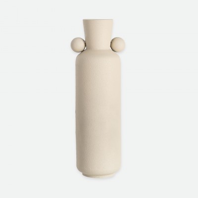 Metal jar 346 beige 52 cm