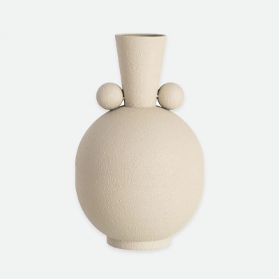Metal jar 354 beige 39 cm