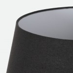 Candeeiro de mesa 082 em cer�mica cinza escuro 63 cm