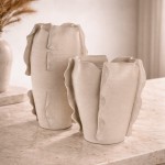 Jarra cer�mica 222275 em cru 47 cm