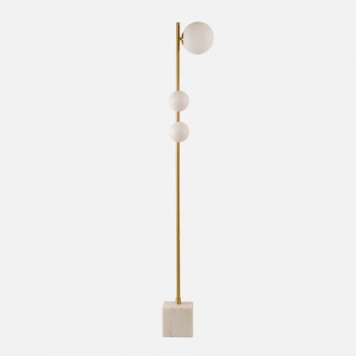 Bals floor lamp gold with marble base Bals floor lamp gold with marble base