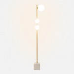 Bals floor lamp gold with marble base