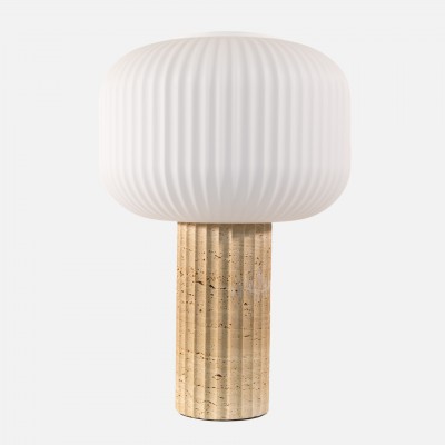Solene marble and glass table lamp