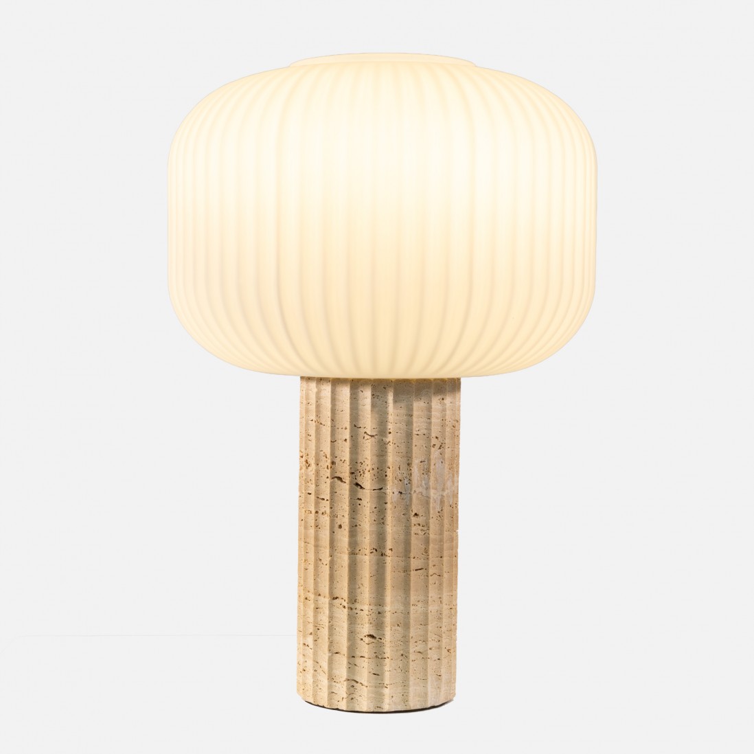 Solene marble and glass table lamp