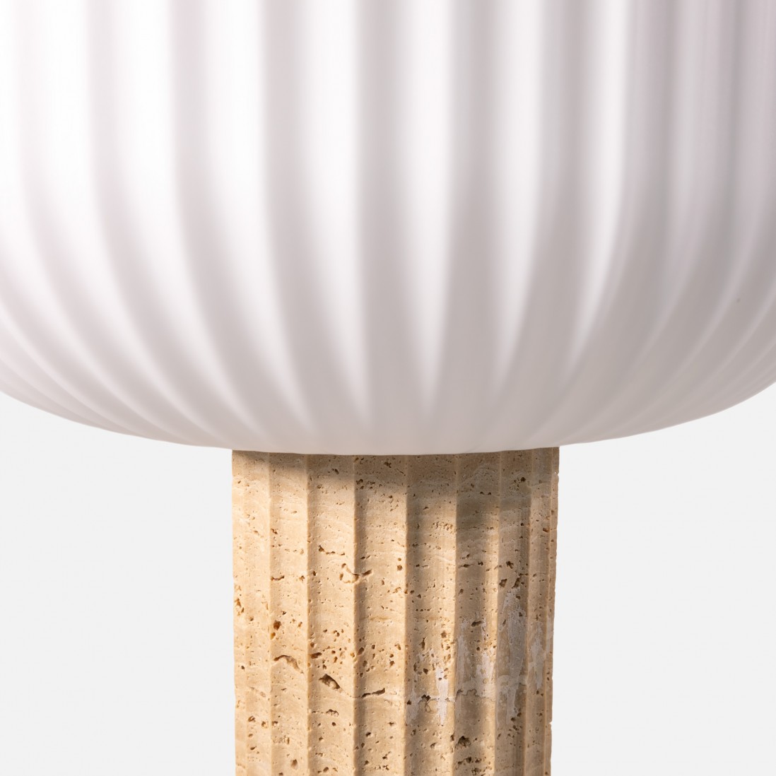 Solene marble and glass table lamp
