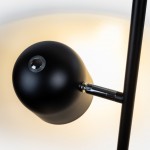 Pip black LED floor lamp, dimmable and adjustable