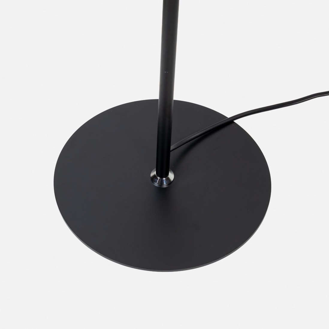 Pip black LED floor lamp, dimmable and adjustable