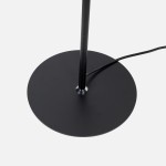 Pip black LED floor lamp, dimmable and adjustable