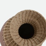 Jar 013 in terracotta and raffia 35 cm