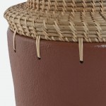 Jarra 014 em terracota e r�fia 35 cm