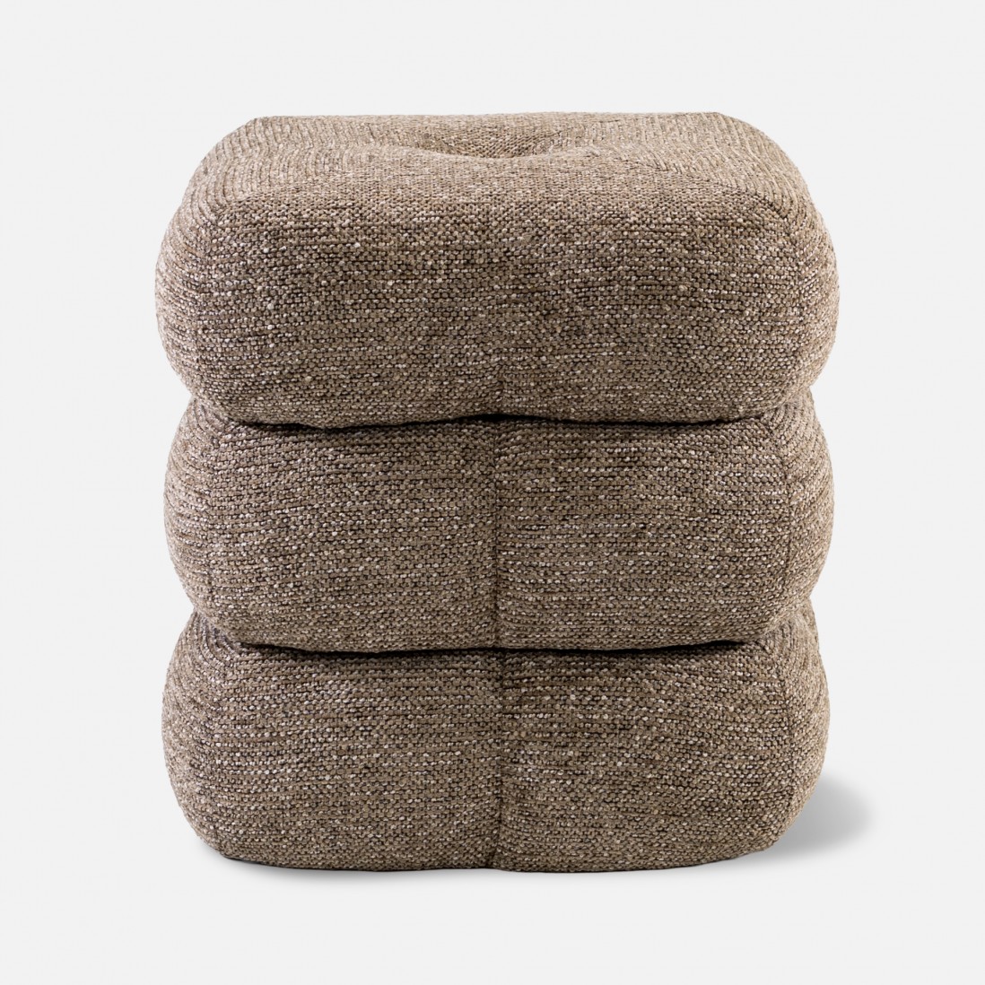 Taloro Swivel pouf taupe chenille
