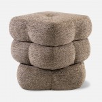 Taloro Swivel pouf taupe chenille