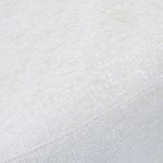 Swivel armchair Baltea in cream chenille