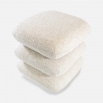 Tibre Swivel pouf beige chenille