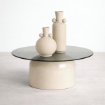 Metal jar 354 beige 39 cm