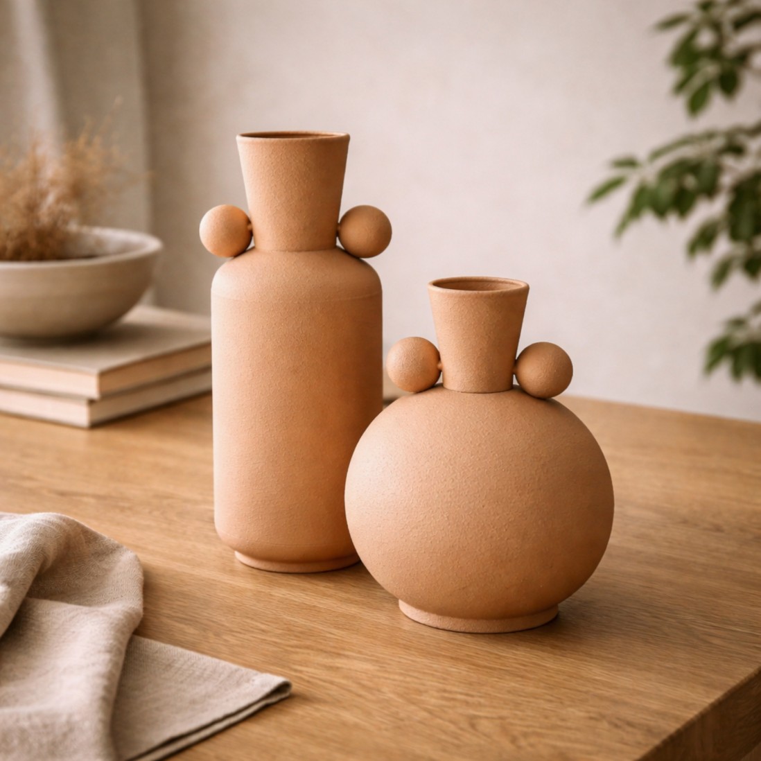 Jarra metal 345 terracota 42 cm