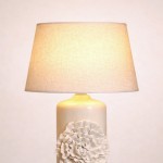 Candeeiro de mesa Flor em cer�mica 67 cm