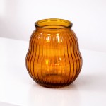 Jarra Anfora em vidro reciclado ocre 23 cm