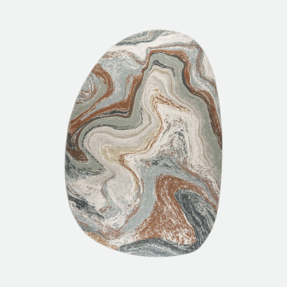 Abstract Oval Area Rug Kira 63436/6250 Multicolor