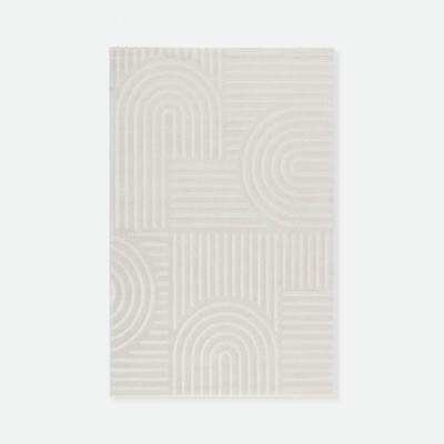Geometric Area Rug Namur 588/001 White Geometric Area Rug Namur 588/001 White
