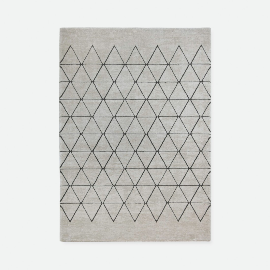 Geometric Area Rug Vegas 54238/076 Gray/Black