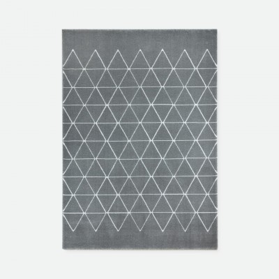 Geometric Area Rug Vegas 54238/670 Gray Dark Geometric Area Rug Vegas 54238/670 Gray Dark