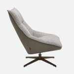Swivel Armchair Serres Taupe