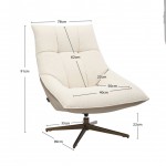 Swivel Armchair Serres Cream