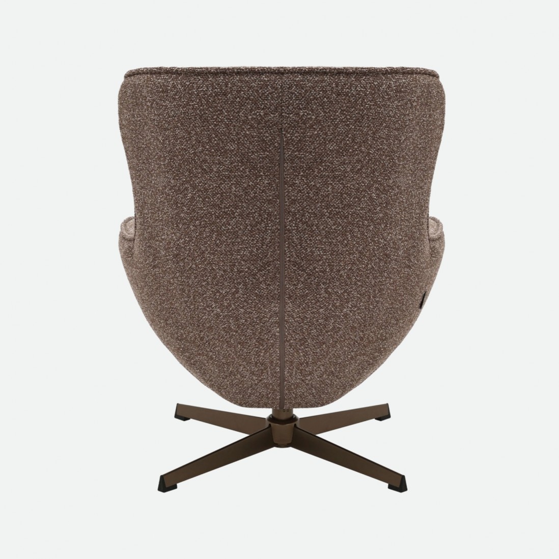Armchair with Swivel and Footrest Ancelle Brown
