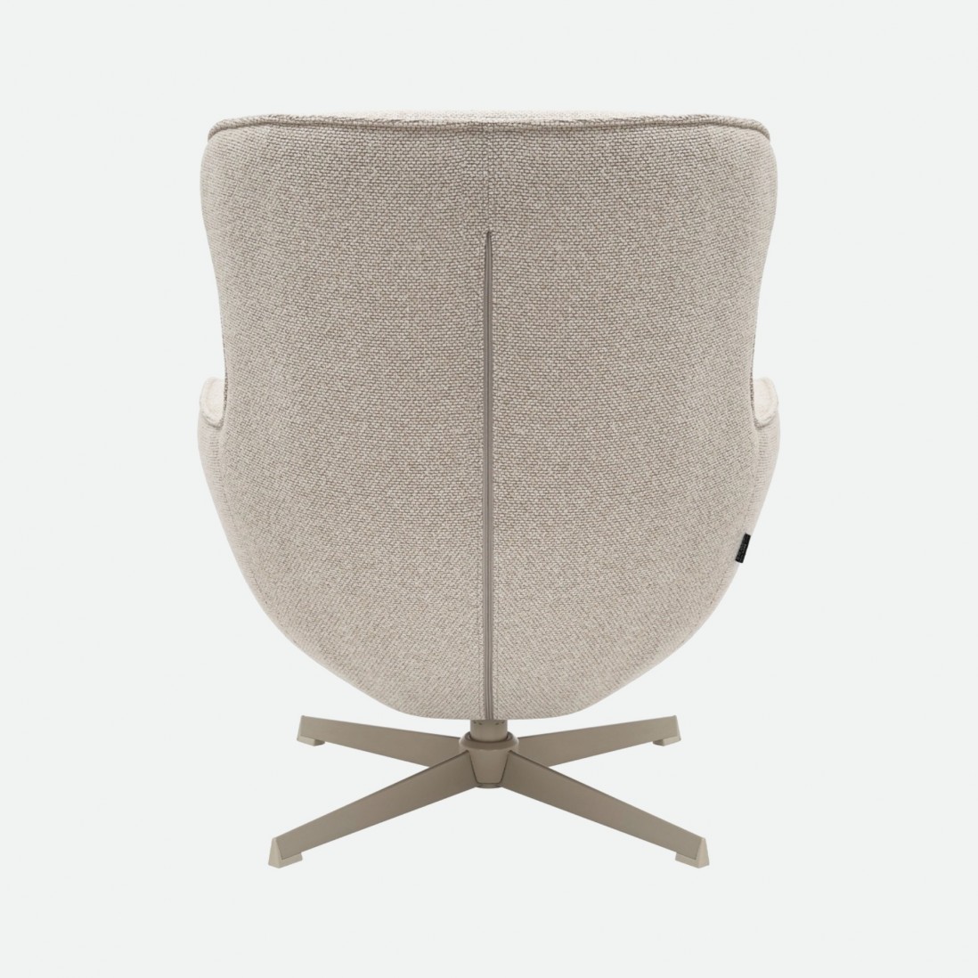 Armchair with Swivel and Footrest Ancelle Beige