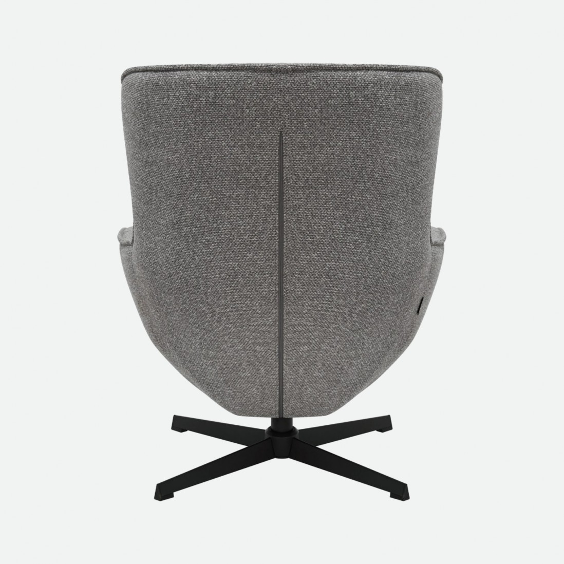 Armchair with Swivel and Footrest Ancelle Gray
