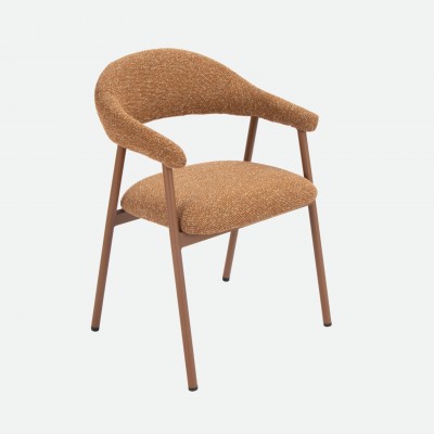 Euron chair orange fabric and metal frame in matching color Euron chair orange fabric and metal frame in matching color