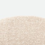 Euron chair cream fabric and metal frame in matching color