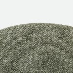Euron chair green fabric and metal frame in matching color