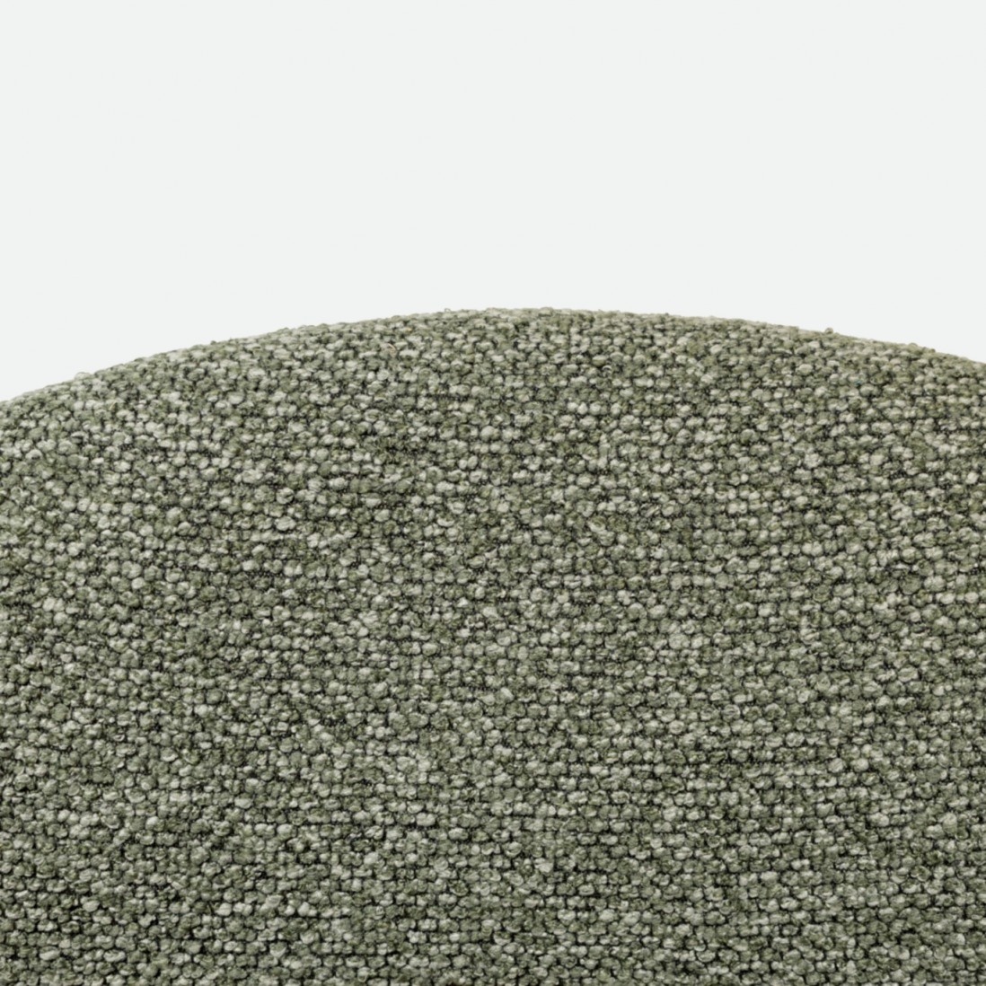 Euron chair green fabric and metal frame in matching color