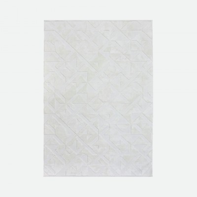 Modern Area Rug Bosco 869/001 White Modern Area Rug Bosco 869/001 White