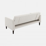 3 Seater Fabric Sofa Bed Ebro Linen Beige