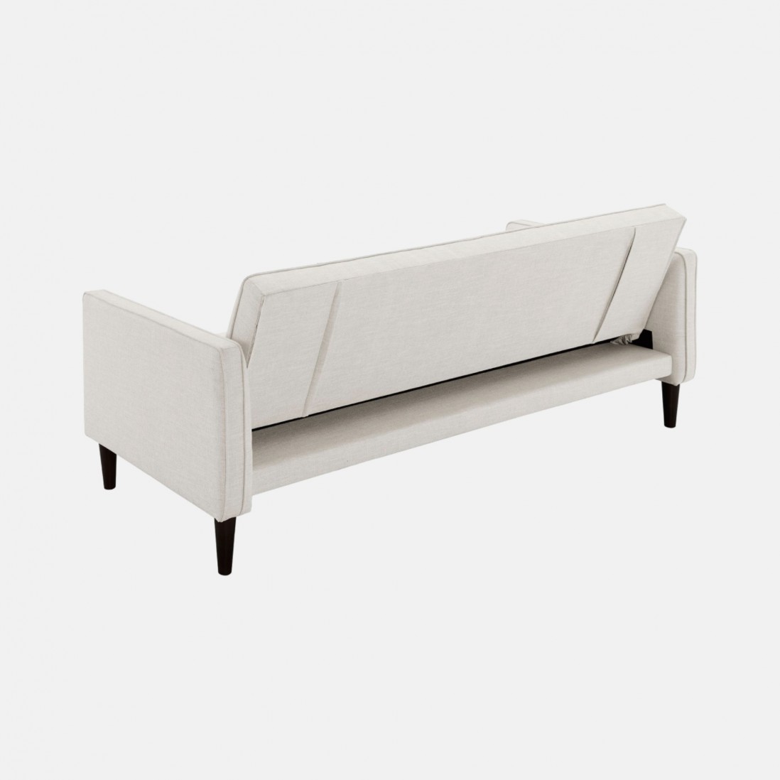 3 Seater Fabric Sofa Bed Ebro Linen Beige