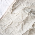 Edred�n de cama individual Noa 100% algod�n beige
