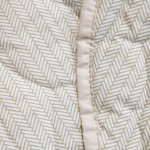 Edred�n de cama individual Noa 100% algod�n beige