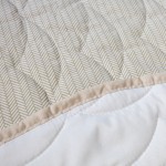Edred�n de cama individual Noa 100% algod�n beige