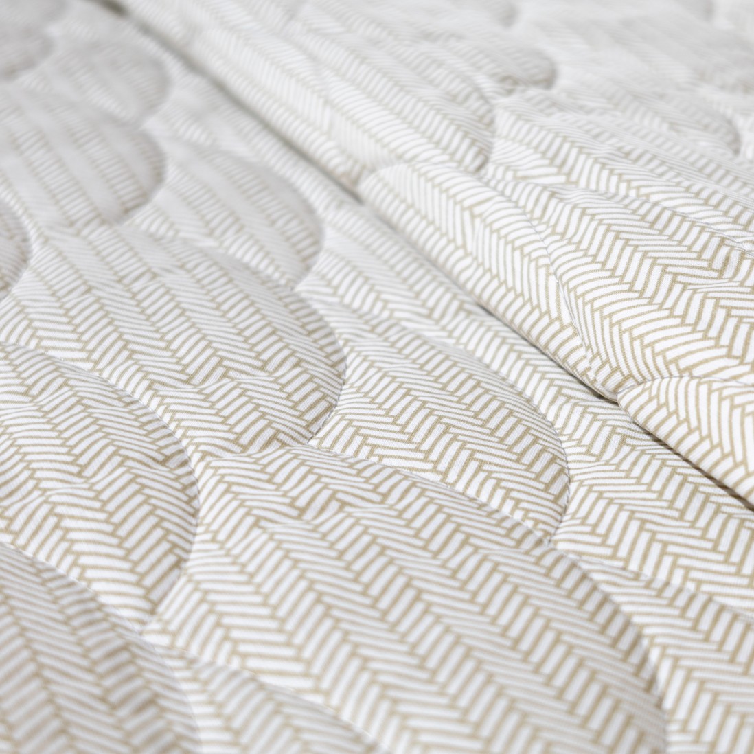 Edred�n de cama individual Noa 100% algod�n beige