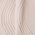 BISET beige double bedspread with wavy texture