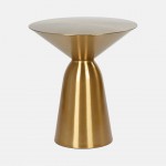 Golden metal side table PAKRA �45cm