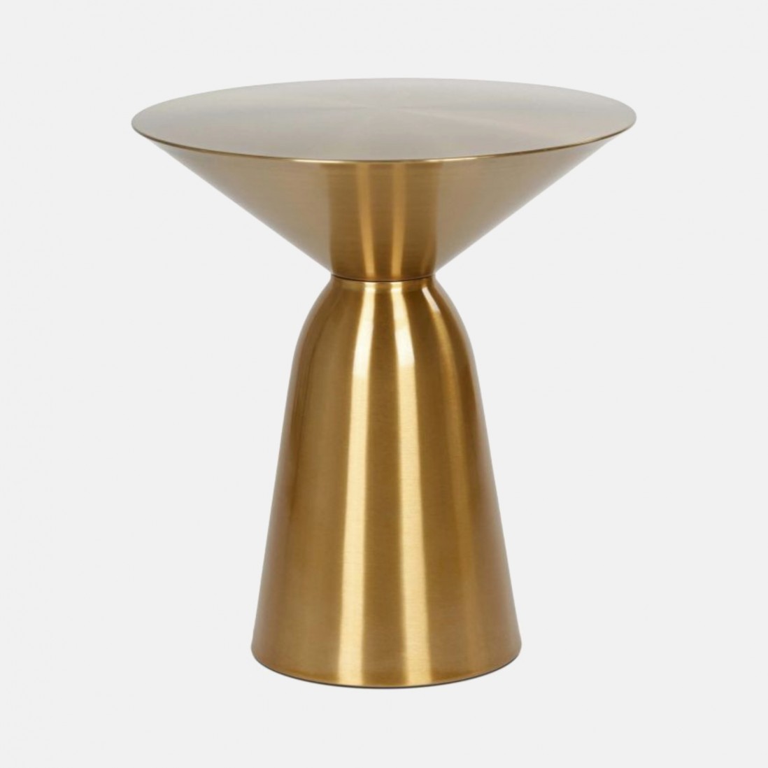 Golden metal side table PAKRA �45cm