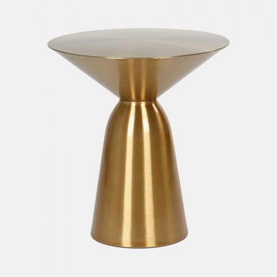 Golden metal side table PAKRA Ø45cm Golden metal side table PAKRA Ø45cm