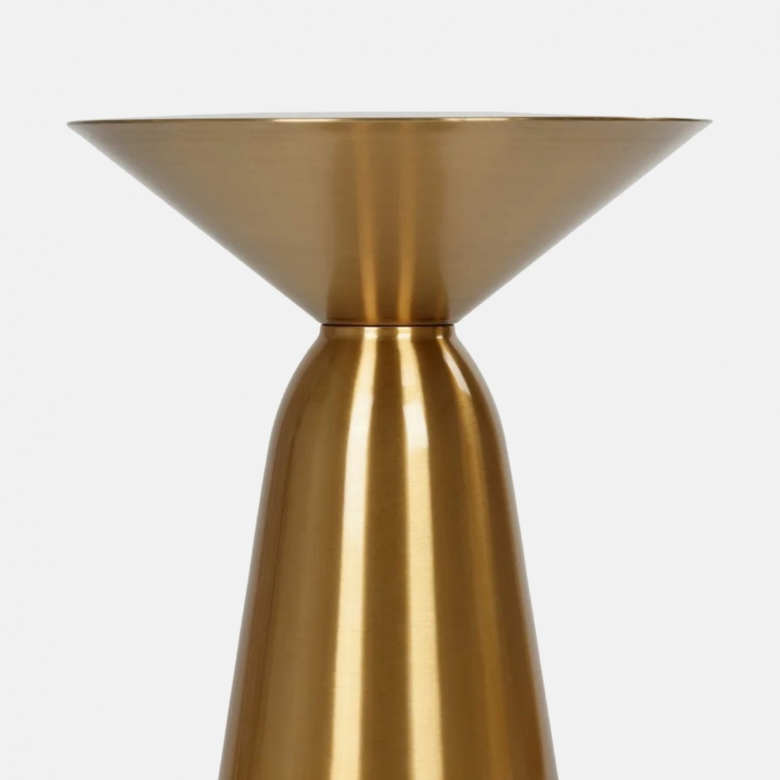 Golden metal side table PAKRA �45cm