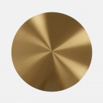 Golden metal side table PAKRA �45cm
