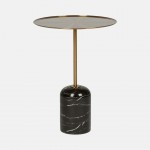 CETINA support table black marble �45cm